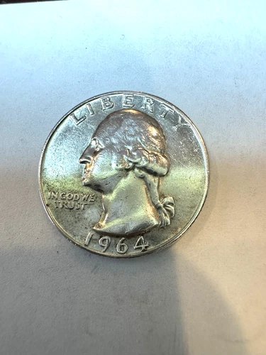 1964 D Washington Quarter 90% Silver Extra Fine XF