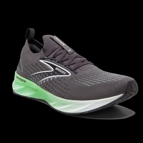 Brooks Levitate Stealthfit 6 Men's Running Shoes Pearl/Green/White Size 10 Med/D