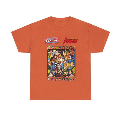 Justice League Vs Avengers T-Shirt - DC/Marvel Comics - Classic George Perez Art - Picture 51 of 121