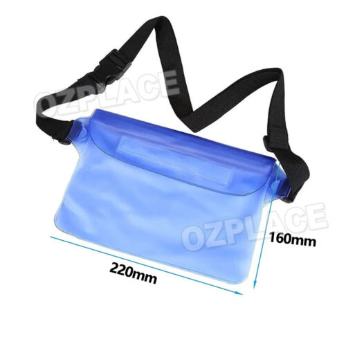 Waterproof Underwater Waist Belt Bum Bag Beach Swimming Boating Dry Phone Pouch - Picture 3 of 13