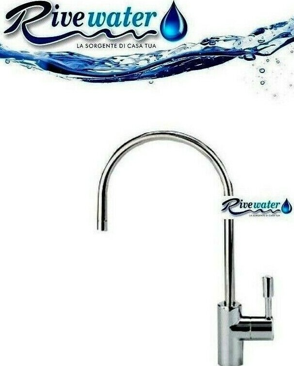 Rubinetto prelievo due 2 vie cromato cucina lavello depuratore acqua