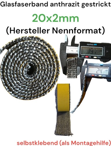 Dichtschnur Dichtband selbstklebend Kamin Ofen Flachdichtung Scheibendichtung 🔥 - Bild 183 von 397