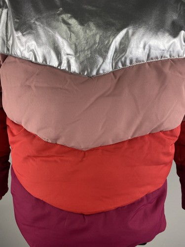 Boden 2-in-1 Padded Coat, 5-6 Yrs, Girls, Colorblock Metallic, Winter Warm - Picture 16 of 24