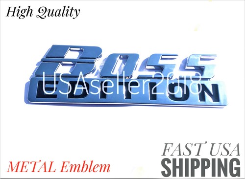 The BOSS EDITION Chrome Universal Fit Letters Car Hood Trucks logo CUSTOM EMBLEM - Foto 3 di 8