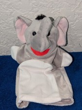 Baby Elephant 9" Plush Hand Puppet Pretend Play Show Imagination Elephants
