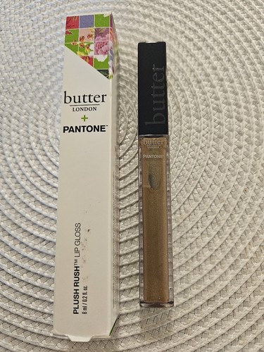 Butter London Lip Gloss In RICH GOLD! Irredescent & Lip Plumping. NIB. FULL SIZE