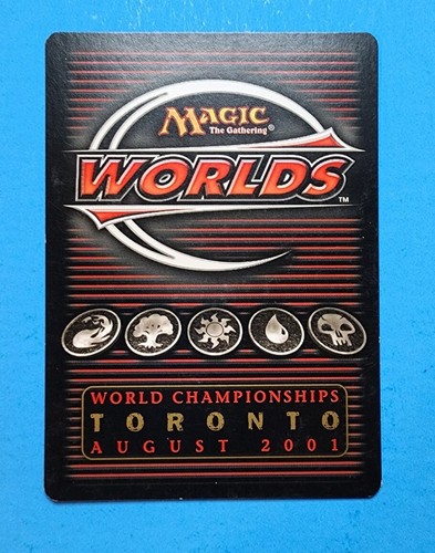 1x Swamp World Championships 2001 Toronto Mtg Magic Card Black Land Mana 348 - Picture 2 of 2