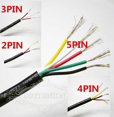 Hot Flexible 2/3/4/5/6 cores Cable Points&Signal Small Power Data AUTO CAR Wire