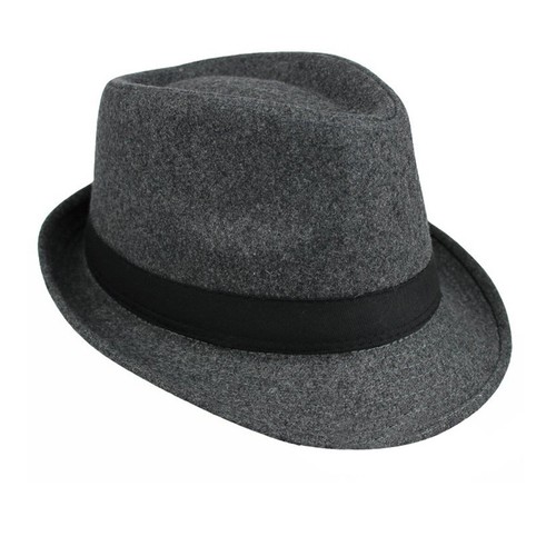 Herren Trilby Fedoras Hut Manhattan Panama Jazz Cap Gangster kurze Krempe Derbyhut - Bild 23 von 47