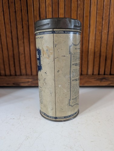 Vintage Antique National Beta Lactose Milk Sugar Tin Can 1 lb. Made In USA - Picture 3 of 7