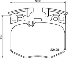 Brake Pad Set, disc brake for BMW BMW (BRILLIANCE) TOYOTA:3,5,7,X3,X4