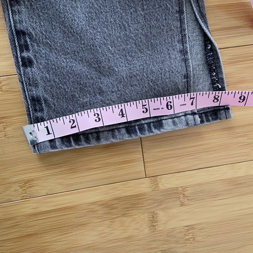 Good American Women's Faded Black Good Boy Slit Denim Jeans Size 8/29 NWT $159 - Picture 3 of 10