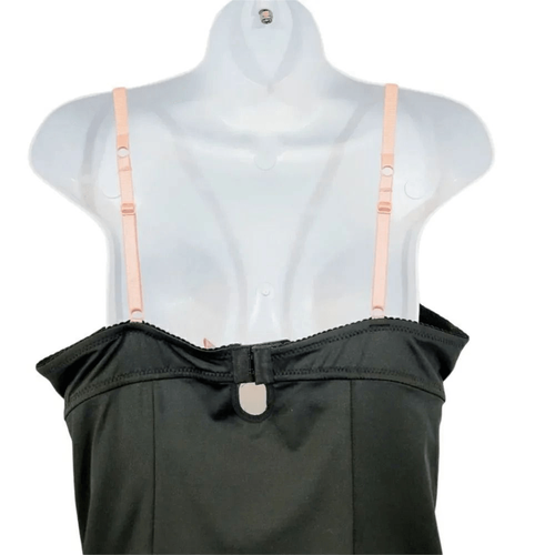 Sophie b. Black Babydoll Camisole Chemise with Pink Lace Trim Size Large - Picture 5 of 10