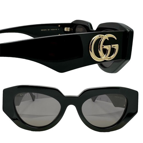 New Gucci Sunglasses GG 1030 SK 001 Gold / Grey 60-17-145
