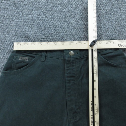 Pantalones de mezclilla para mujer Wrangler 12/30 cortos verdes pierna recta 28x30,5* nuevos con etiquetas - Imagen 5 de 23