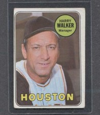 1969 Topps #633 Harry Walker (Houston)  Vg-Ex   (Flat Rate Ship)   A3