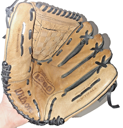 Wilson Leather A360 Softball Mitt 13" Left Hand Catch RIGHT HAND THROW SlwPitch - Bild 2 von 21