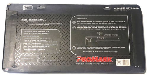 NFL Oakland Raiders Team Promark Wireless Keyboard USB Receiver - Picture 4 of 4