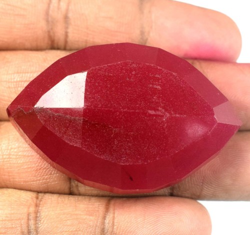 220.90 Carat Natural African Red Ruby Marquise Cut Loose Gemstone Free Shipping - Picture 5 of 9