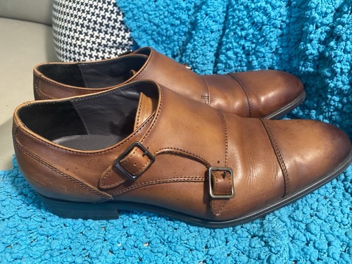 Men’s Nordstrom Ortholite Leather Double Monk Strap Dress Shoe US Size 10.5 M - Picture 2 of 15