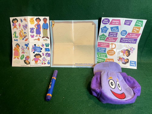 Dora The Explorer Activity Belt Pouch/Backpack With Accessories Rare from 2001 - Picture 7 of 10