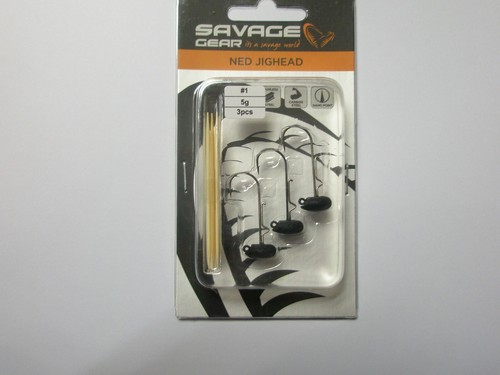 Savage Gear Ned Jigheads 3 piezas TODAS LAS TALLAS aparejo de pesca - Imagen 5 de 10