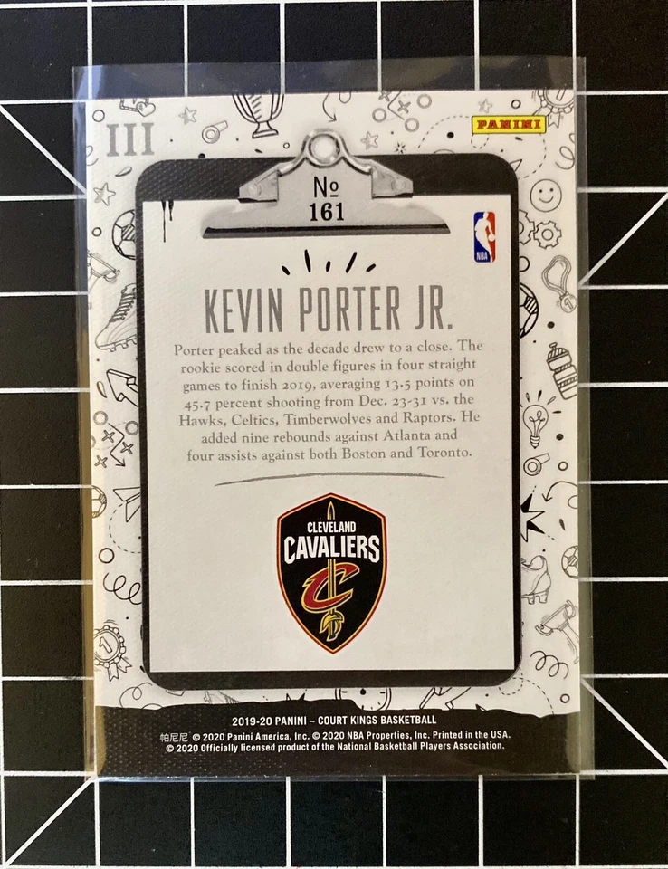 2019-20 NBA Panini Court Kings Kevin Porter Jr #161 Level III RC - Image 2 of 2