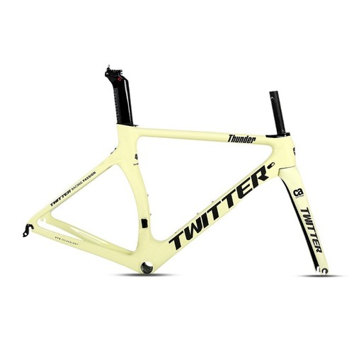 700C Carbon Fiber Bicycle Frameset C Brake Quick Release Road Bike Gravel Frame - Picture 5 of 28