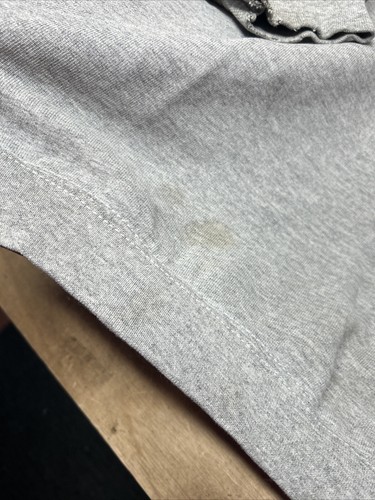 Vintage Starter Ohio State Crew Neck Big Logo Sweatshirt Gray DISTRESSED Sz XL - Picture 4 of 11