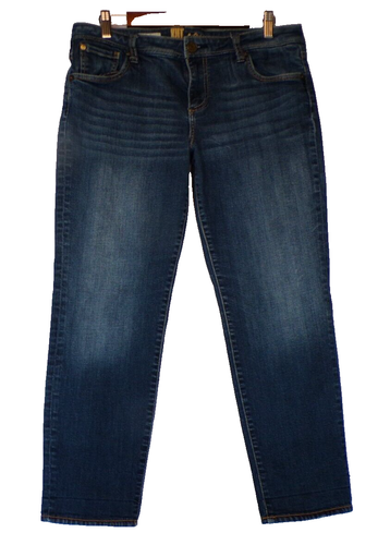Kut From The Kloth Catherine Größe 12 schmale Boyfriend-Jeans mittlere Waschung Damen gebraucht, in einwandfreiem Zustand