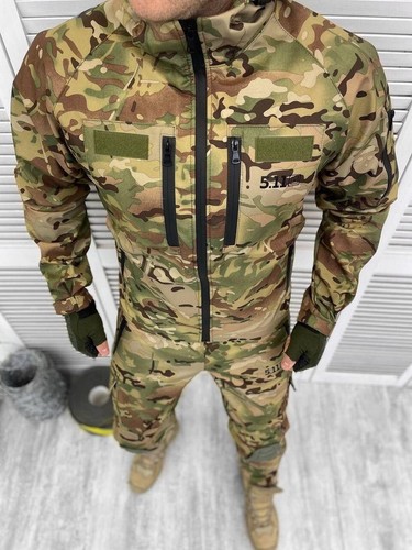 Herbst Softshellanzug 5.11 mit Knieschützern Multicam für Militär, taktische Unifor - Bild 5 von 5