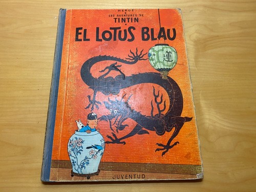 Libro de comic TINTIN · EL LOTUS BLAU - 1ª edición 1965 - Catalán - Ed. JUVENTUD - Imagen 1 de 11
