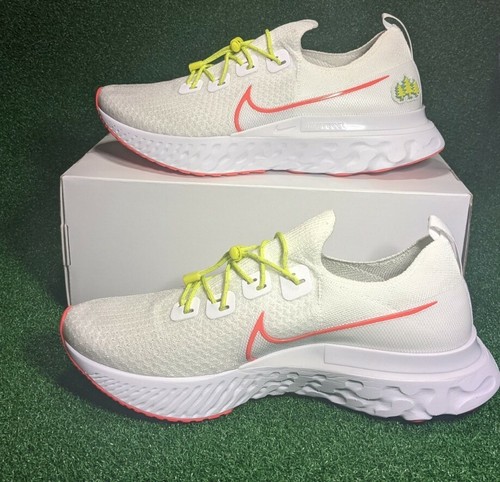 Nike by You ID React Infinity Run White Pink Neon CU1443-111 US8/W9.5/UK7/EUR41 - Picture 1 of 7