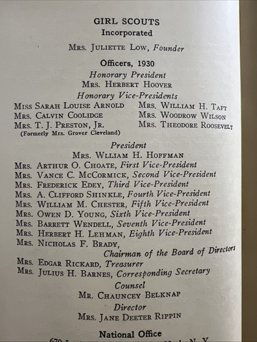 Blue Book of Girl Scout Policies And Procedures 1930, First Edition - Picture 11 of 15