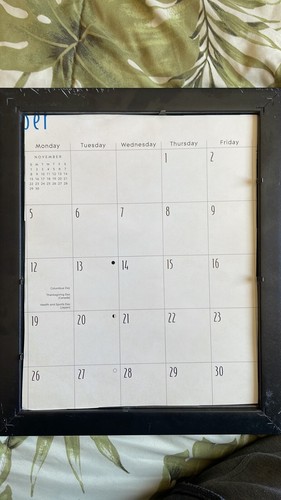 Vintage 60’s Framed ELVGREN Pinup Girl Calendar Page Print - Picture 7 of 7