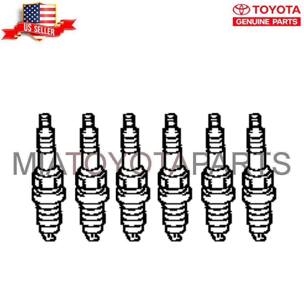 6 PC Genuine Toyota 1969-1980 Land Cruiser OEM Spark Plugs 90919-01083