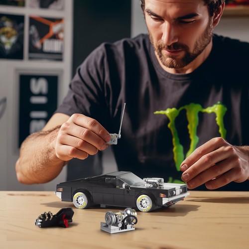 Race Car Building Block Set, Speed Champion Classic Car Toy for Boy-Black - Picture 7 of 7
