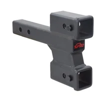 TOPTOW Trailer Dual Hitch Extender Adapter with 2 & 4-inch Riser/Drop, 2" Rec...