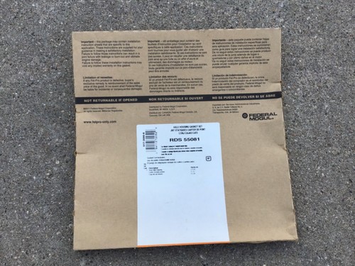 RDS 55081 Fel-Pro Rear Axle Housing Gasket Fits Ford Mustang 99-04 01 FREE SHIP!