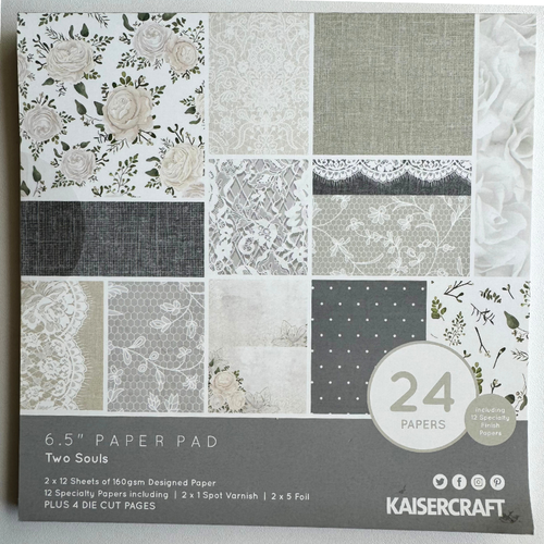 Kaisercraft 'Two Souls '- Paper Pad 6.5 inch X 6.5 inch
