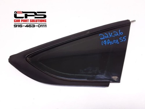 18-20 AUDI A5 S5 Passenger Right Quarter Glass Sportback 8W8845298FNVB