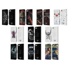 OFFICIAL ALCHEMY GOTHIC WING LEATHER BOOK CASE FOR APPLE iPOD TOUCH MP3