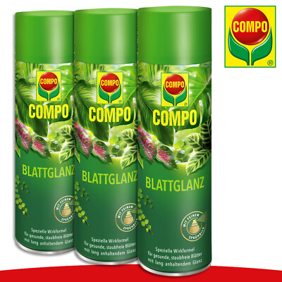 COMPO 3 x 300 ml Blattglanz Spray Pflege Orchideen Bltter Zimmerpflanzen  Grn 4008398240257 | eBay.de