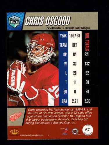 1998-99 Pacific Dynagon Ice Base Hockey Cards - You Pick #1-200 - Picture 129 of 387