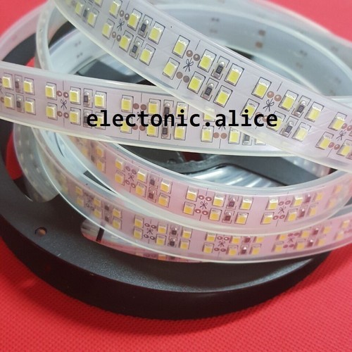 DC12V Double Row 5M 1200Led 2835 Cool white LED Strip Light Waterproof IP67 IP20 - Picture 1 of 9
