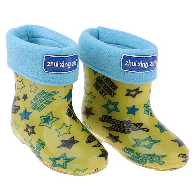 Waterproof Shoes Baby Rain Boots Kids Rain Shoes Yellow Inner Length 15cm Waterproof Shoes Baby Rain Boots Kids Rain Shoes Yellow Inner Length 15cm