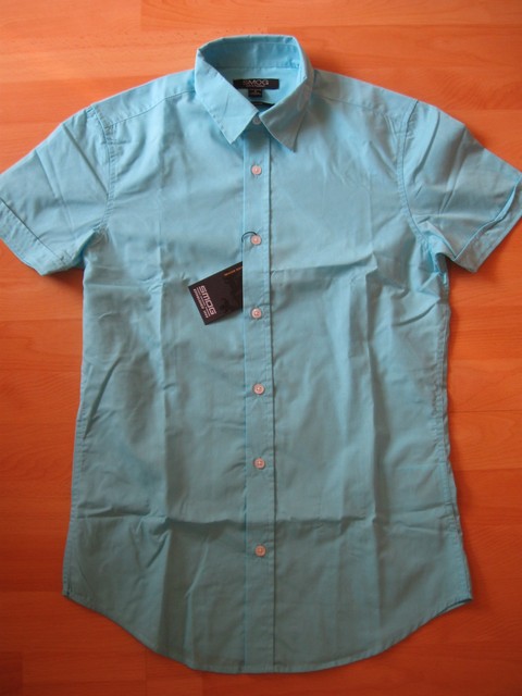 Smog New Yorker Hemd Gr S Slim Fit Kurzarm Hellblau Oberhemd Neu Ebay