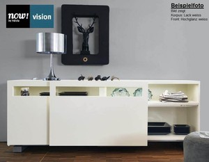 Sideboard Now By Hülsta Vision Lack Weiss Kernnussbaum 211cm Neu
