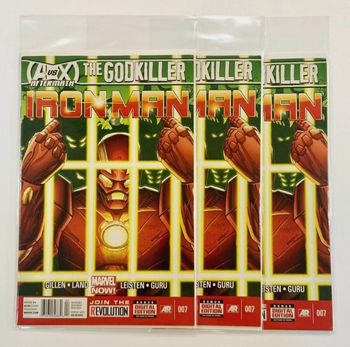 2013 Iron Man #7 - The God Killer 2 of 3 Marvel Comics (newsstand issue) - Afbeelding 1 van 14