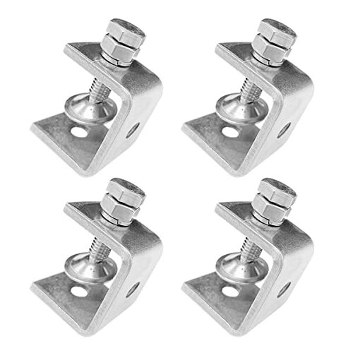 4 Pcs Stainless Steel C-Clamp with Wide Jaw Opening for Woodworking Welding - Picture 1 of 6